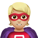 superhero: medium-light skin tone per la piattaforma Apple