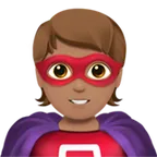 superhero: medium skin tone สำหรับแพลตฟอร์ม Apple