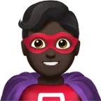 man superhero: dark skin tone per la piattaforma Apple