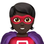 superhero: dark skin tone per la piattaforma Apple