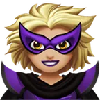 woman supervillain: medium-light skin tone per la piattaforma Apple