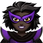 woman supervillain: dark skin tone สำหรับแพลตฟอร์ม Apple