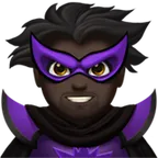 man supervillain: dark skin tone untuk platform Apple