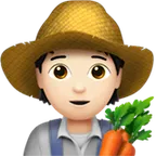 Apple 플랫폼을 위한 farmer: light skin tone