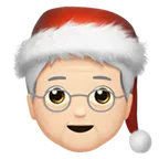 Mx Claus: light skin tone لمنصة Apple