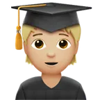 student: medium-light skin tone til Apple platform
