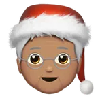 Apple platformu için Mx Claus: medium skin tone