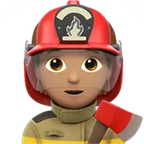 Apple platformu için firefighter: medium skin tone