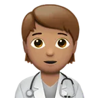 health worker: medium skin tone untuk platform Apple