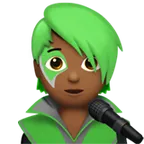 singer: medium-dark skin tone สำหรับแพลตฟอร์ม Apple