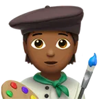 artist: medium-dark skin tone untuk platform Apple
