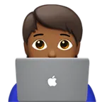 Apple dla platformy technologist: medium-dark skin tone