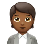 office worker: medium-dark skin tone สำหรับแพลตฟอร์ม Apple