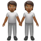 Apple 플랫폼을 위한 people holding hands: medium-dark skin tone
