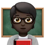 teacher: dark skin tone pour la plateforme Apple