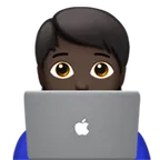 Apple dla platformy technologist: dark skin tone