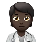 Apple platformu için health worker: dark skin tone