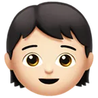 Apple 플랫폼을 위한 child: light skin tone