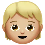 child: medium-light skin tone untuk platform Apple