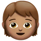 child: medium skin tone untuk platform Apple