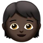 child: dark skin tone สำหรับแพลตฟอร์ม Apple