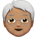 Apple dla platformy older person: medium skin tone