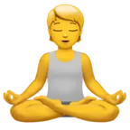 Apple 平台中的 person in lotus position