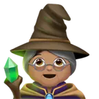 woman mage: medium skin tone pour la plateforme Apple
