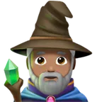 man mage: medium skin tone untuk platform Apple