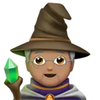 mage: medium skin tone für Apple Plattform