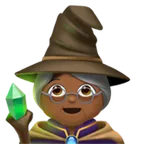 woman mage: medium-dark skin tone per la piattaforma Apple