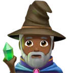 man mage: medium-dark skin tone for Apple-plattformen