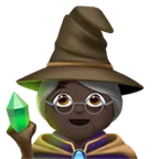 woman mage: dark skin tone pentru platforma Apple