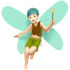Apple platformon a(z) man fairy: light skin tone képe