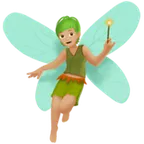 fairy: medium-light skin tone для платформы Apple