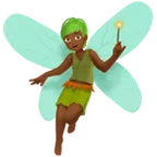 fairy: medium-dark skin tone для платформы Apple