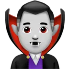 Apple 플랫폼을 위한 man vampire: light skin tone