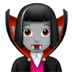 woman vampire: medium-light skin tone til Apple platform