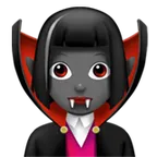 woman vampire: medium-dark skin tone für Apple Plattform