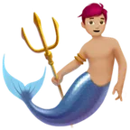 Apple dla platformy merman: medium-light skin tone