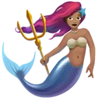 mermaid: medium skin tone สำหรับแพลตฟอร์ม Apple