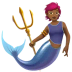 Apple dla platformy merperson: medium-dark skin tone