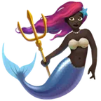 mermaid: dark skin tone til Apple platform