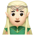 man elf: light skin tone untuk platform Apple