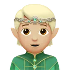 elf: medium-light skin tone untuk platform Apple