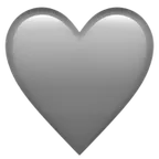 grey heart untuk platform Apple