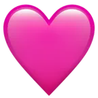 pink heart for Apple-plattformen