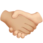 Apple dla platformy handshake: medium-light skin tone, light skin tone