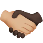 Apple dla platformy handshake: medium-light skin tone, dark skin tone
