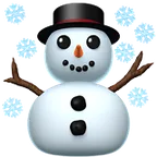 Apple প্ল্যাটফর্মে জন্য snowman